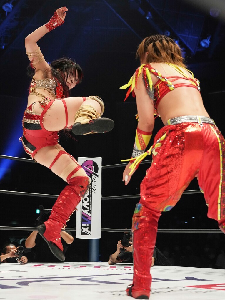 7月31日の『5★STAR GP』。林下詩美vs朱里