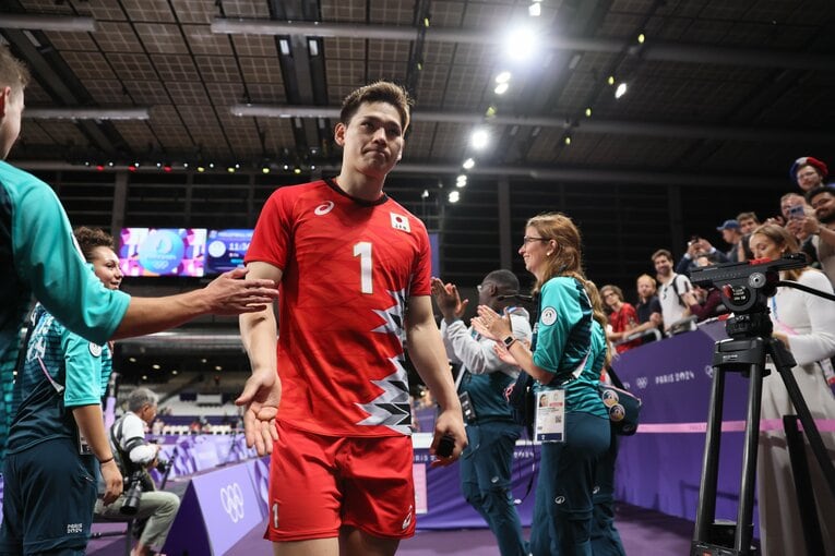 西田有志（パリ五輪 ドイツ戦）©︎Kaoru Watanabe/JMPA