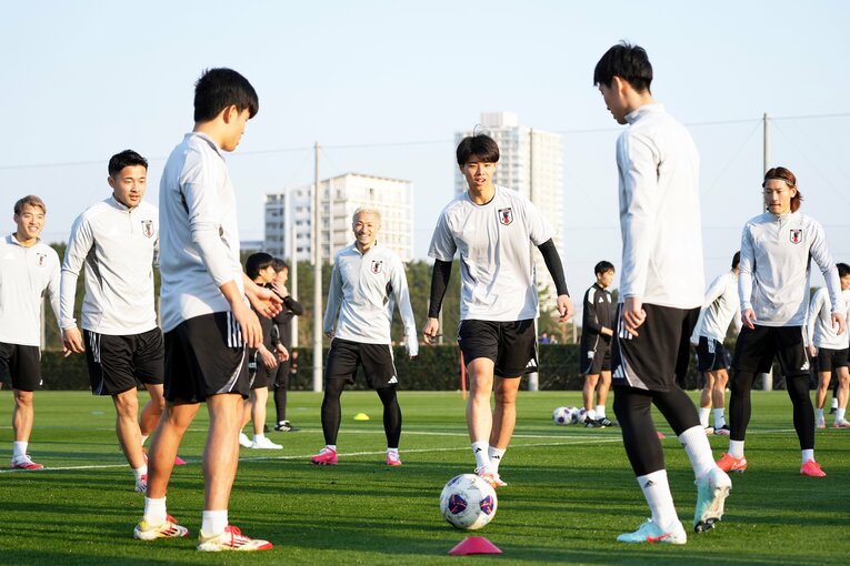 日本代表の練習風景　©︎Koji Watanabe/Getty Images