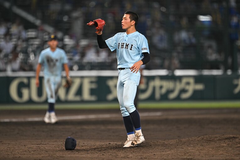 【3回戦・対海星戦】二番手・星野の好リリーフ　©Nanae Suzuki