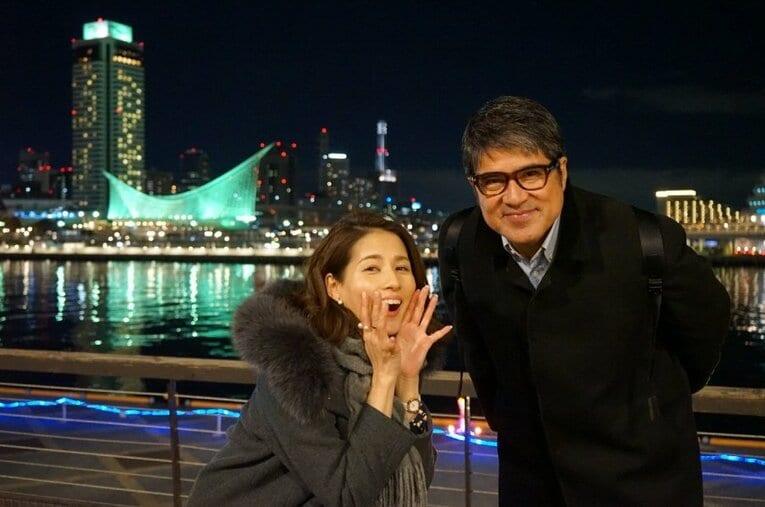 フジテレビアナウンサーとして活躍する娘・優美さんとの親子オフショット。テレビ番組やW杯中継などでの共演も話題となった ／ photograph by Akihiro Nagashima