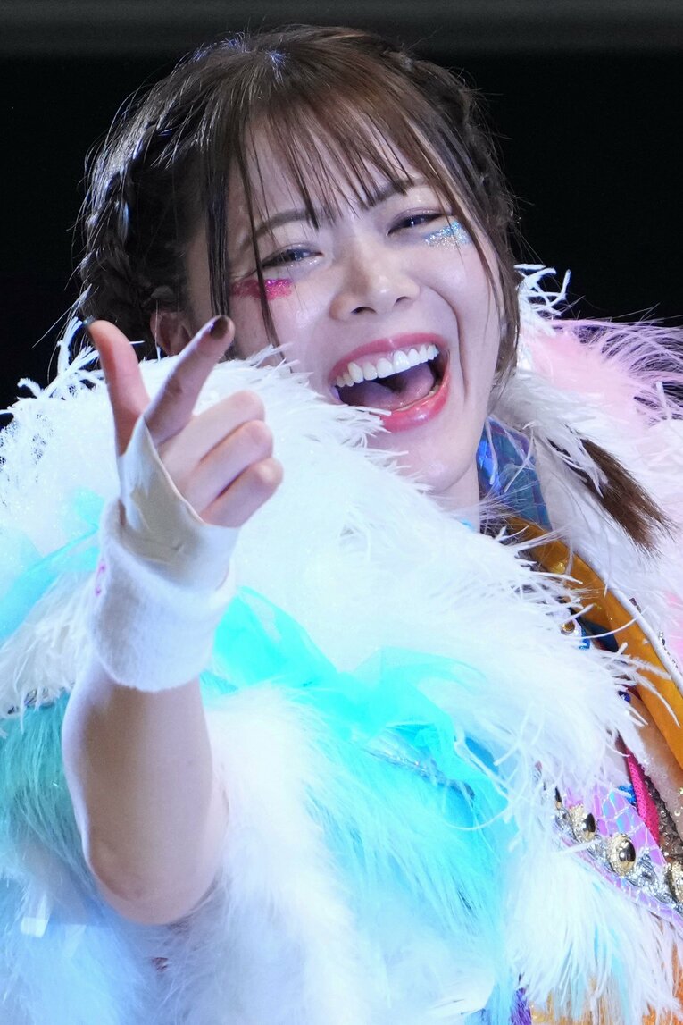 いい笑顔を見せる岩谷麻優　©Masashi Hara