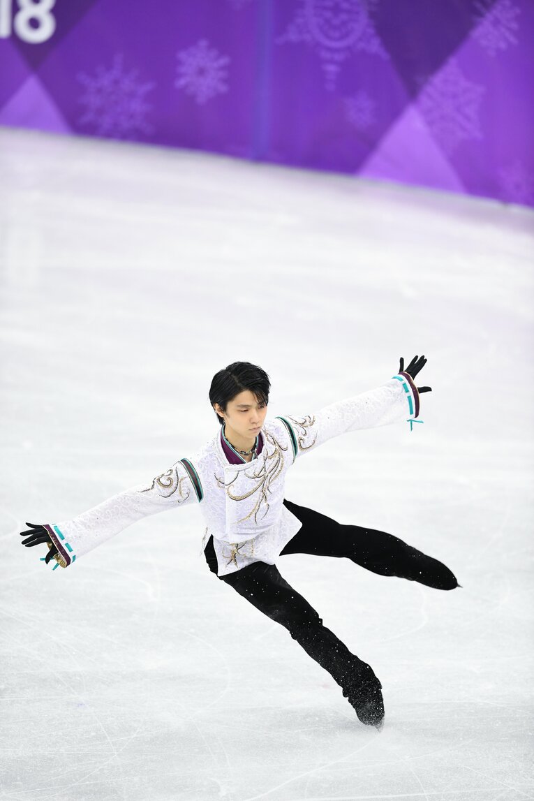 平昌五輪での羽生結弦　©JMPA