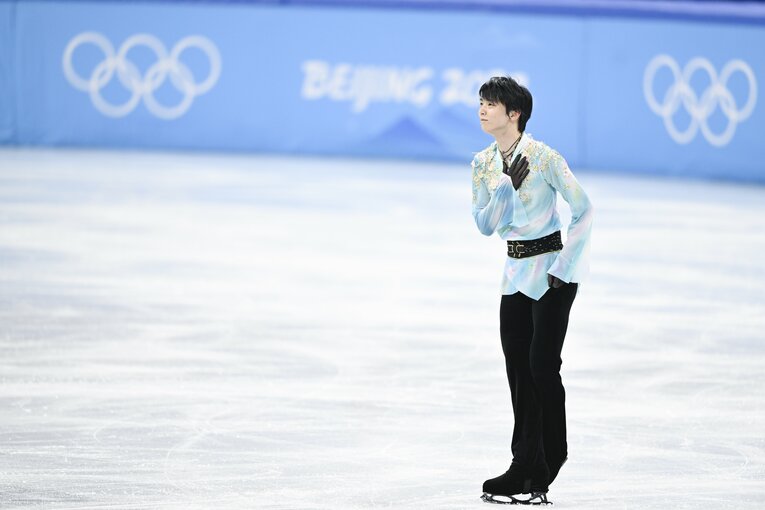 北京五輪フリー『天と地と』、演技終了後　©Asami Enomoto/JMPA