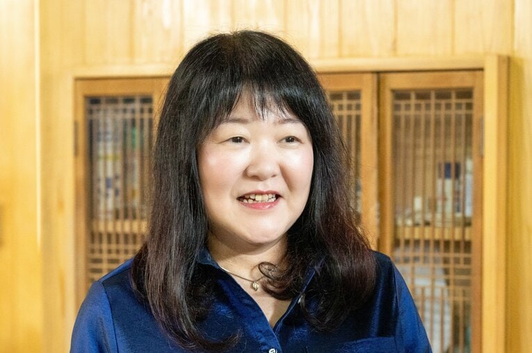 常盤山部屋を支えたおかみ、ルミコさん　©Takashi Shimizu