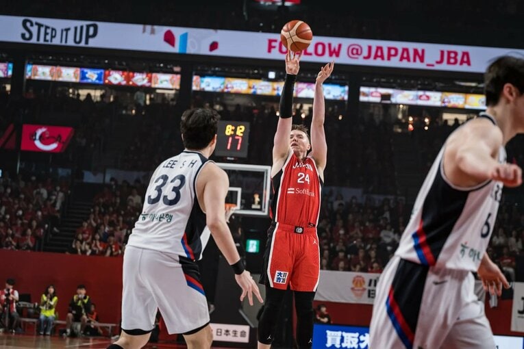 FIBAワールドカップ予選 vs韓国（2026年3月1日）©︎FIBA