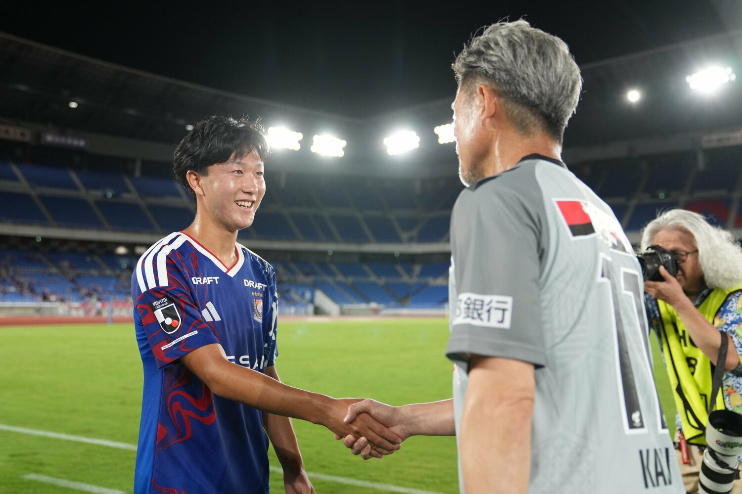 天皇杯ではカズと握手、ユニフォーム交換するシーンも　©Masashi Hara/Getty Images