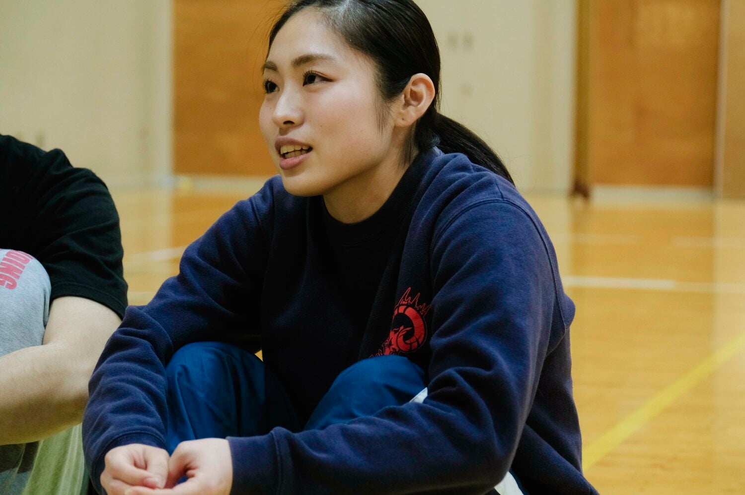 留学帰りで部に戻ってきた進藤　©Wataru Sato