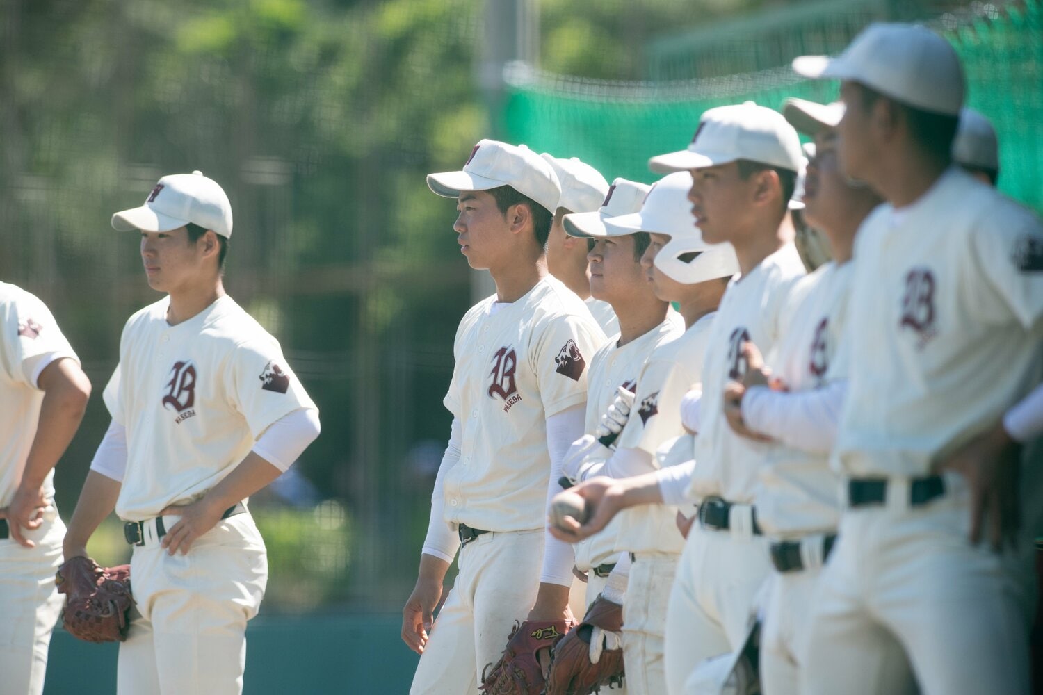 早稲田実業の選手たち ©Kota Inoue