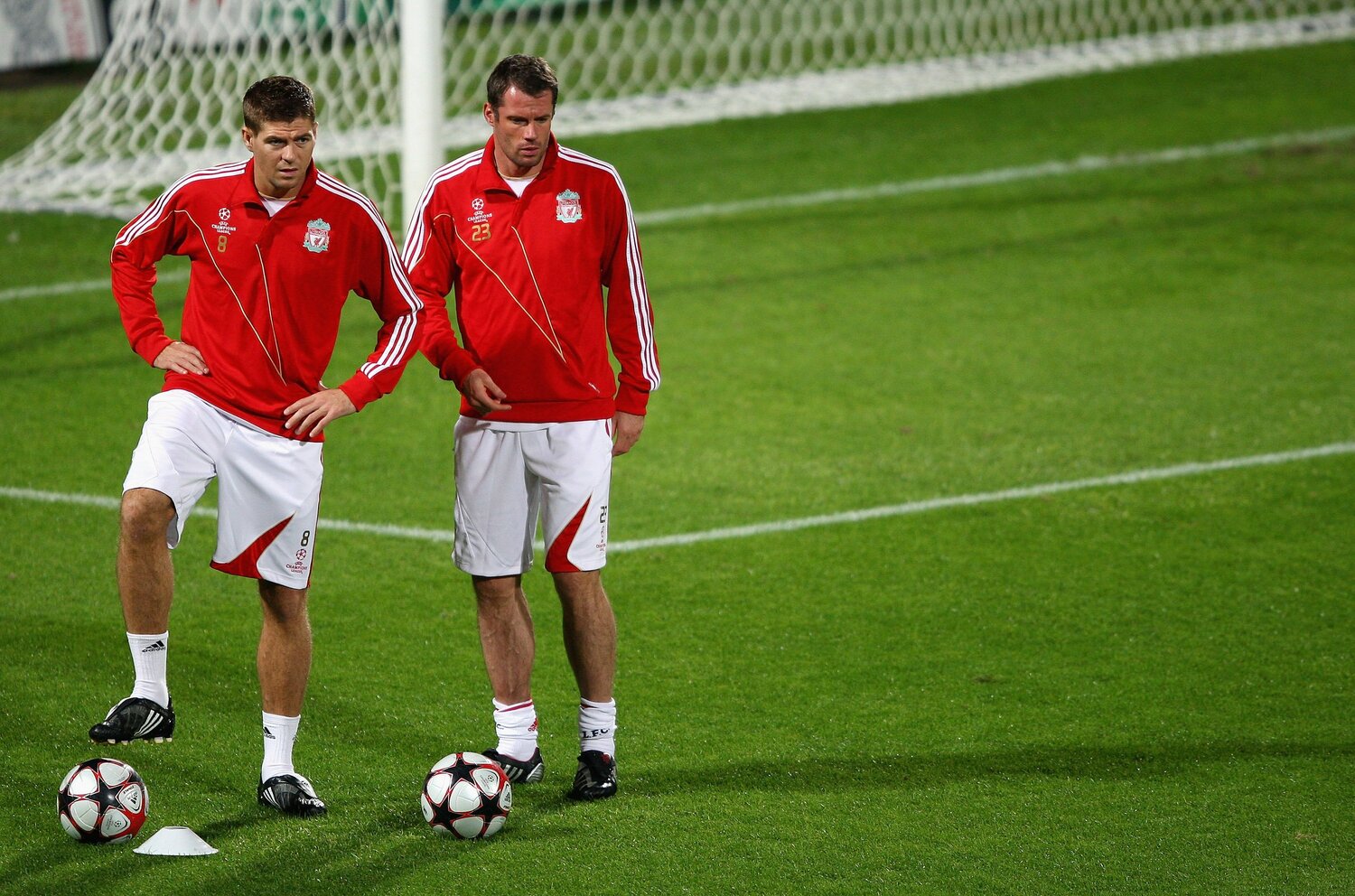 現役時代のジェラードとキャラガー ©Getty Images