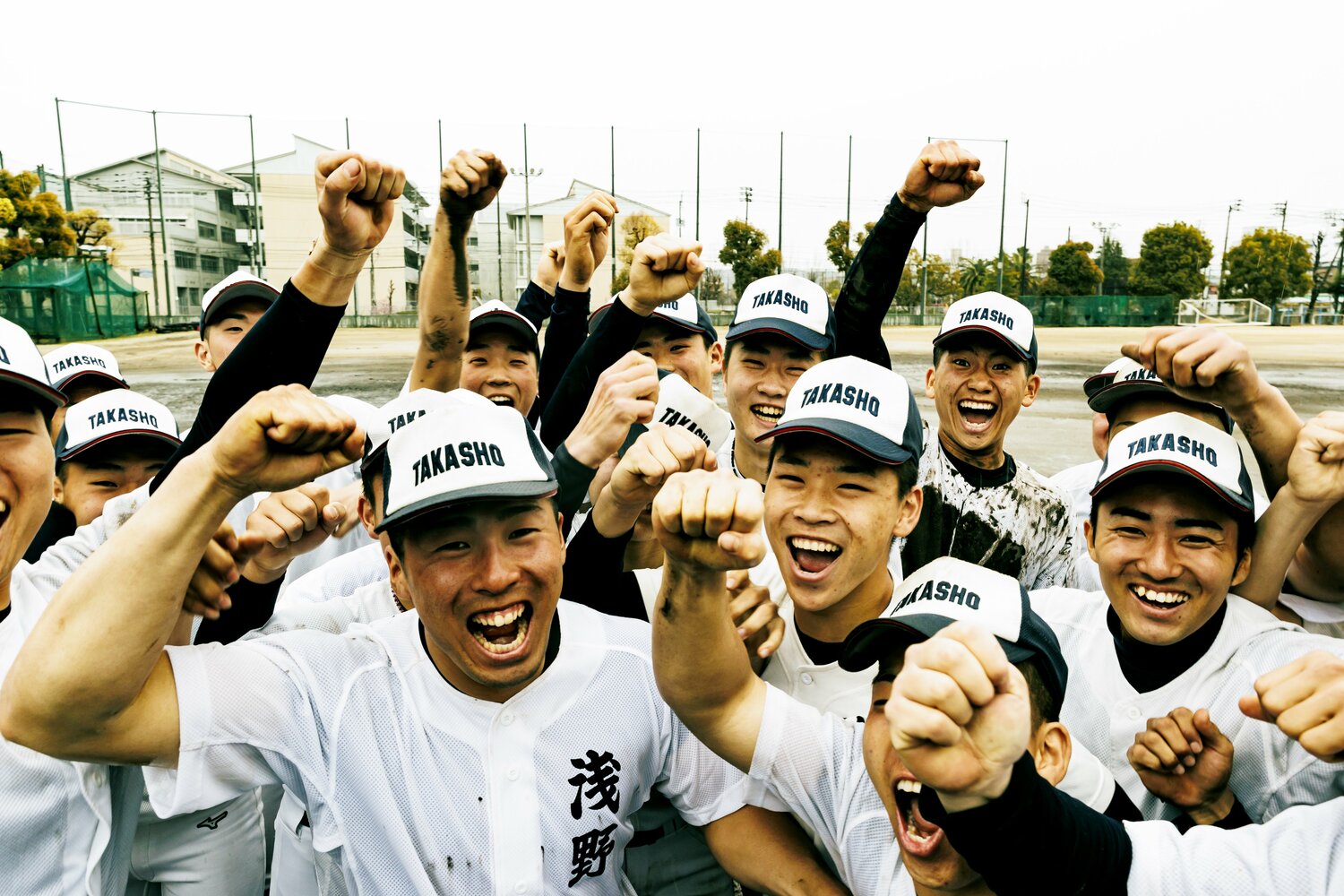 イチローさんの指導を受けた高松商の選手たち　©Kichi Matsumoto