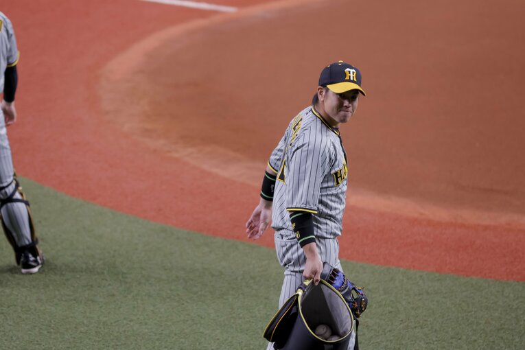 第6戦から「まさかの」ベンチ入りとなった梅野　©Kiichi Matsumoto