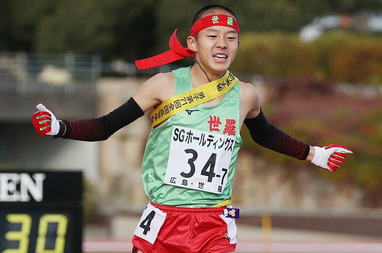 2時間1分35秒の歴代2位のタイムで5年ぶり10回目の優勝となった ／ photograph by JIJI PRESS