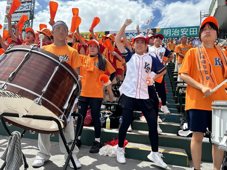 【学校の許可を得て撮影、掲載しています】木更津総合のチア部員　©Yukiko Umetsu