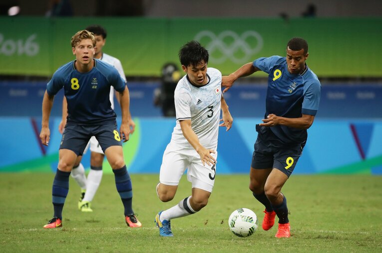 リオ五輪のスウェーデン戦での遠藤。1勝もできなかった前回五輪の雪辱はなるか？