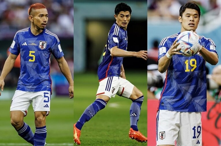 長友佑都と谷口彰悟、酒井宏樹。Jで戦う30代の守備者たちはカタールW杯でその経験値の高さを見せた ／ photograph by Kiichi Matsumoto/JMPA