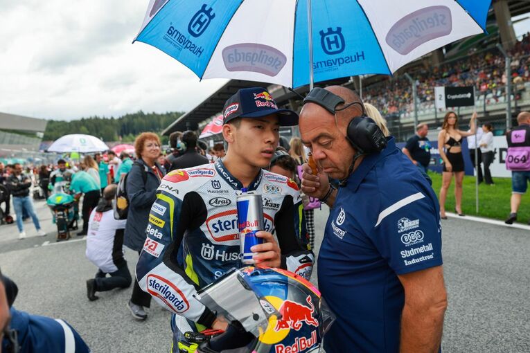 オーストリアGP、スタート前の佐々木　photograph by Satoshi Endo