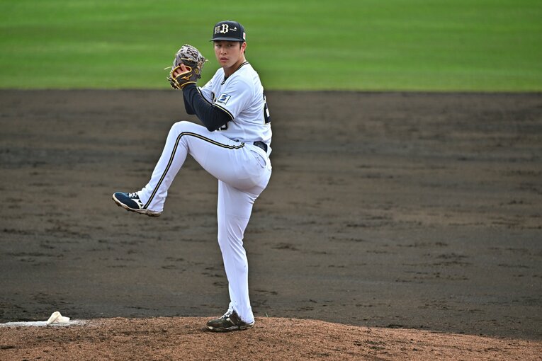 オリックスキャンプで奮闘する吉田輝星　©Hideki Sugiyama