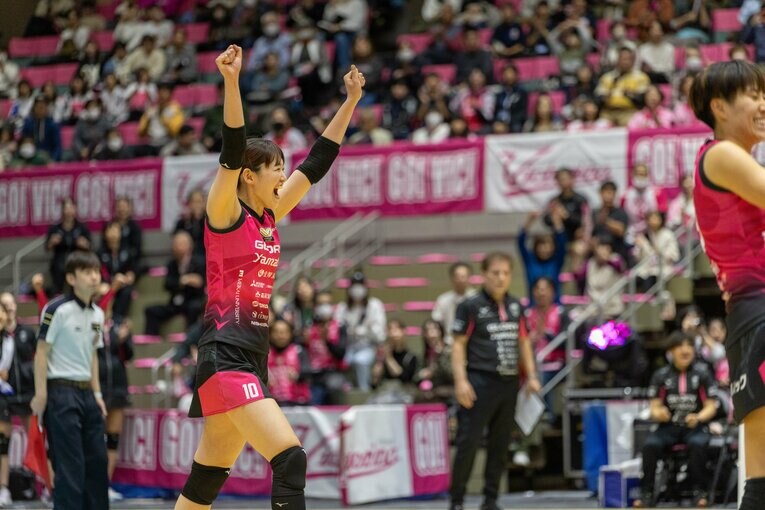 ヴィクトリーナ姫路の井上愛里沙　©︎ヴィクトリーナ姫路