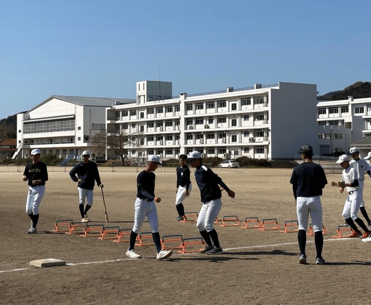 現在の練習風景　©隠岐高校野球部