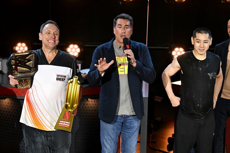 小林はは66個、チェスナットは83個を完食。引退試合を終えた小林の表情は晴れていた　©Getty Images