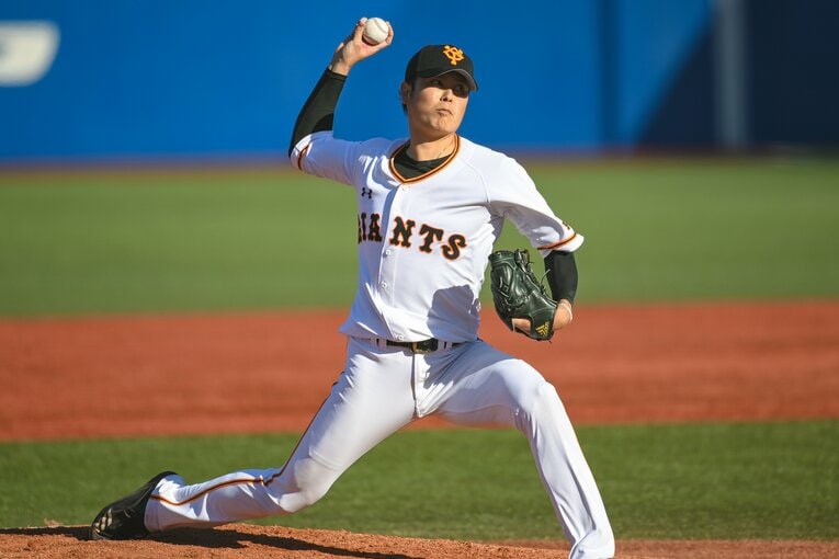 巨人所属から自由契約になった宮國は、2020年の合同トライアウトに参加。だが、この時点では怪我の影響が見られた　©Nanae Suzuki