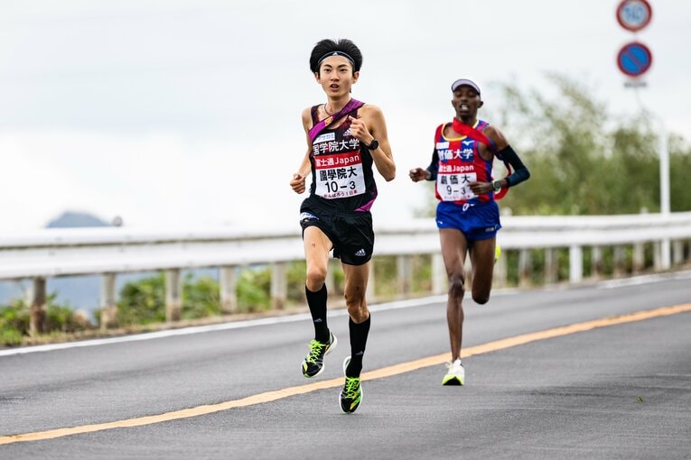 国学院大「4本柱」の1人、平林　©Nanae Suzuki