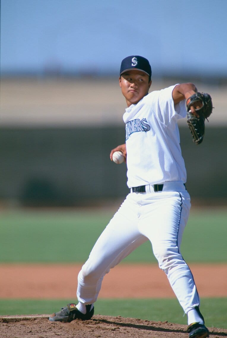 マリナーズ傘下で1年目のシーズンを送っていたマック鈴木（1994年撮影） ©Kazuaki Nishiyama