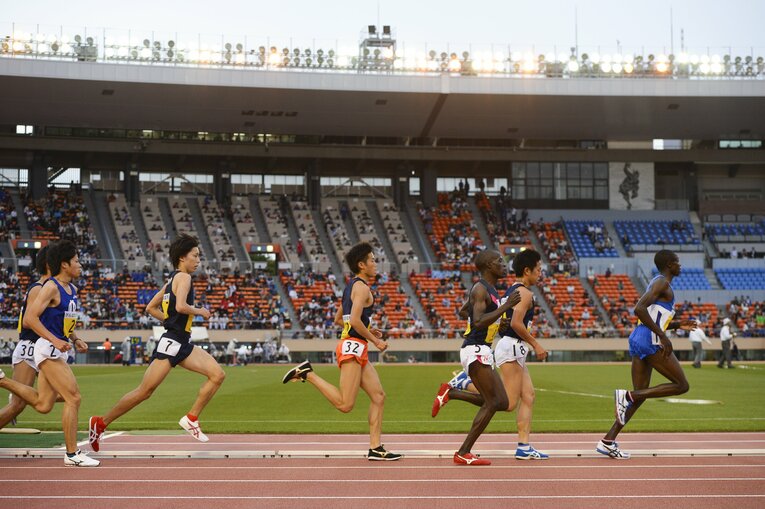 2013年5月、関東インカレのオムワンバ ©Asami Enomoto