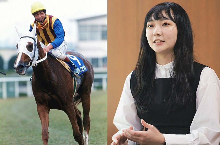 ユキノビジン（左）が結んだ縁によって生まれた優希乃さん（右）。本人にファミリーヒストリーを聞くと… ／ photograph by Keiji Ishikawa(L)/Wataru Sato(R)