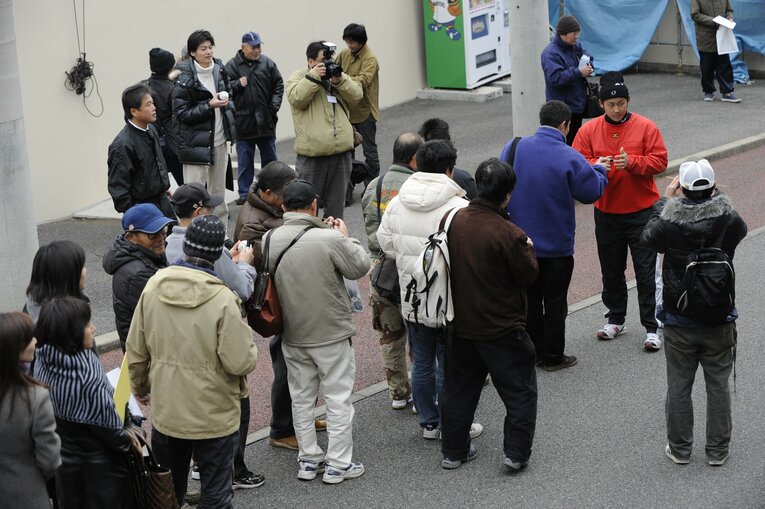 2008年高校3年時、日本ハムの鎌ケ谷合宿で　©Takuya Sugiyama