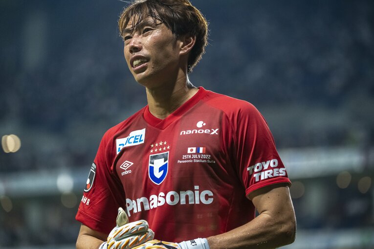 ガンバGKの東口順昭　©Takuya Sugiyama