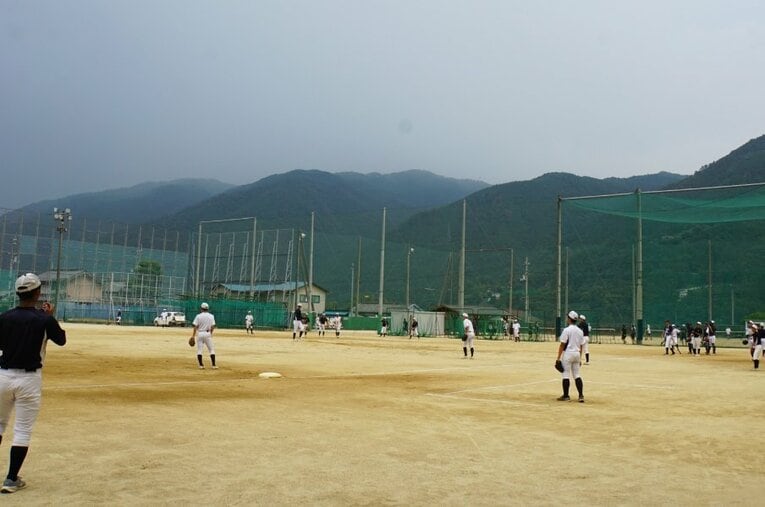 徳島県立池田高校、野球部練習の様子（2025年撮影） ／ photograph by NumberWeb