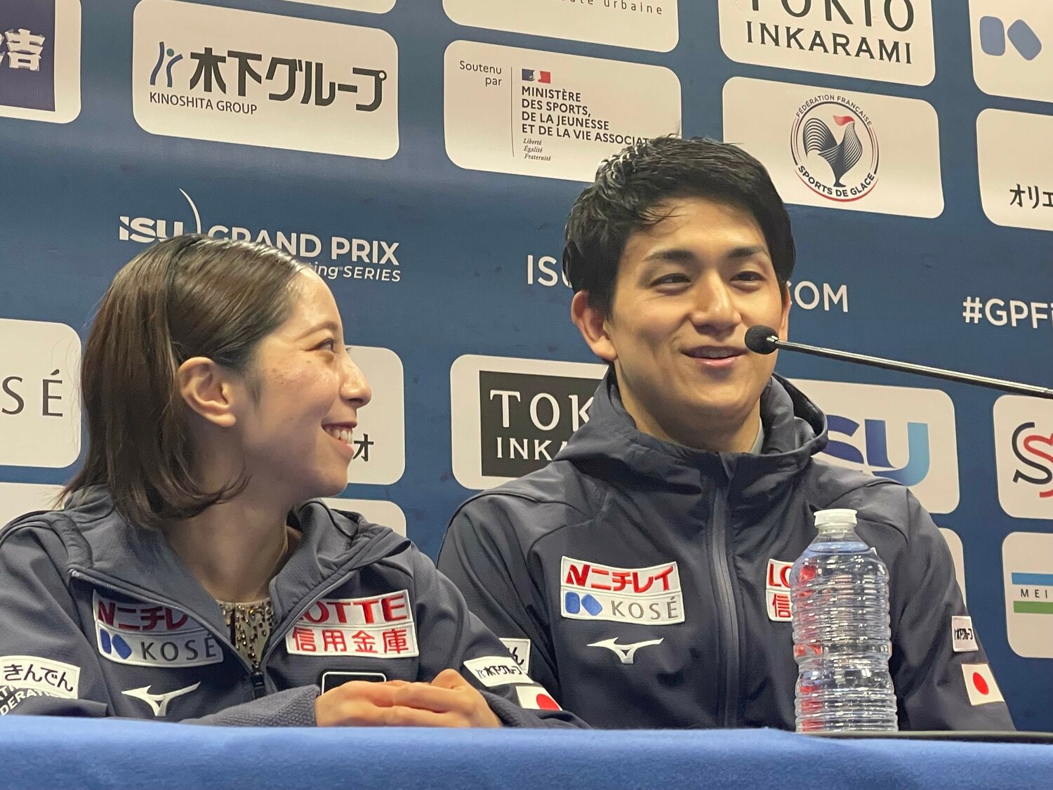 明るくなった会見での表情(1枚目) ©Akiko Tamura