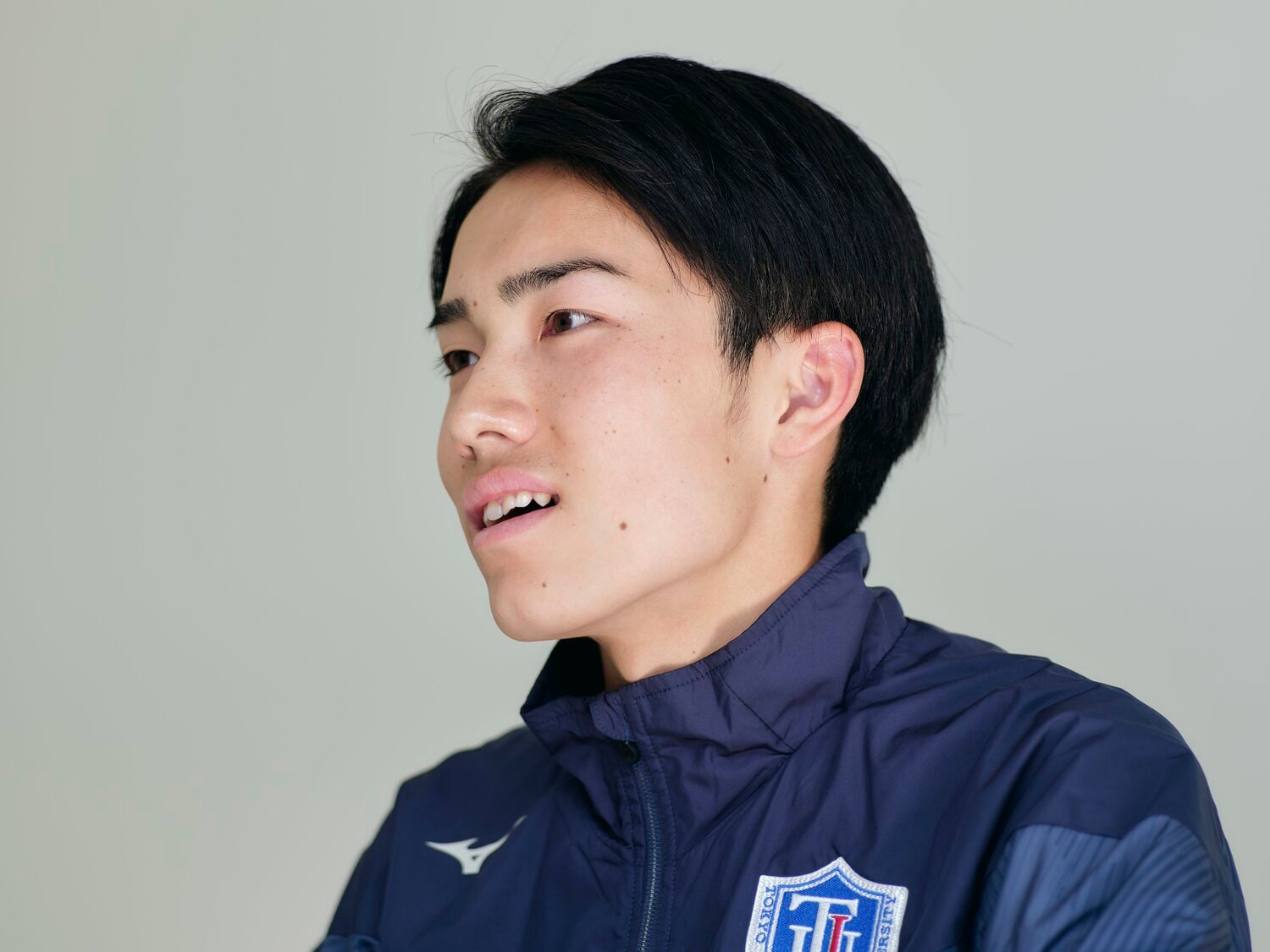 10区での攻防を振り返る大村 ©Yuki Suenaga