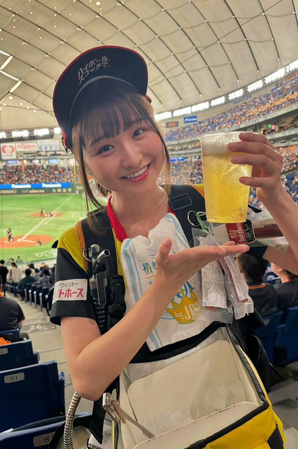 ハイボールを担当していたころの倉沢さん ©本人提供