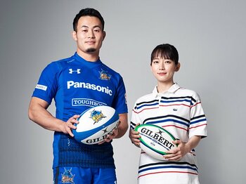 いい顔に迫る資生堂クロストーク「ONE ON ONE」福岡堅樹(ラグビー選手) × 吉岡里帆(女優)<Number Web> photograph by SHISEIDO
