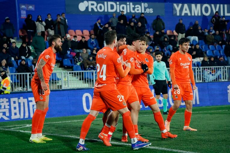 劇的決勝点に沸くソシエダイレブン…写真はまだまだ続きます　©Daisuke Nakashima