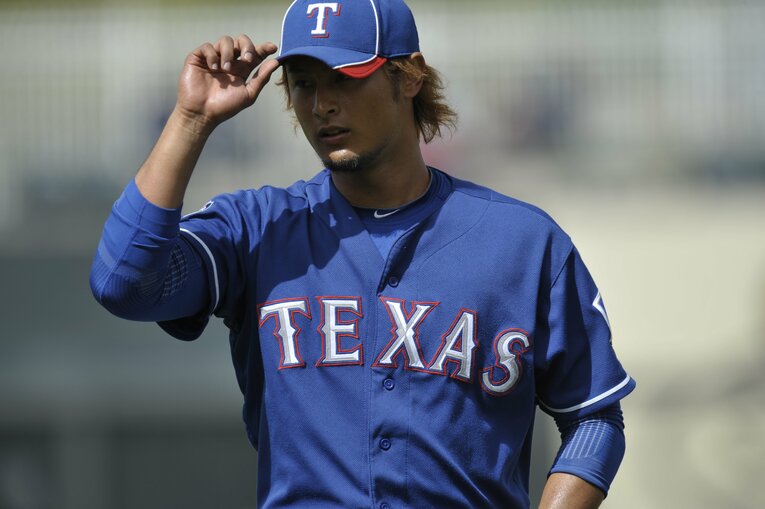 2012年、25歳で日本からメジャーのレンジャーズに移籍したダルビッシュ（現パドレス）　©Naoya Sanuki