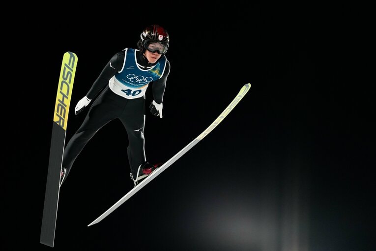 前評判を覆し銅メダルを獲得した二階堂のジャンプ　©Tsutomu Kishimoto/JMPA