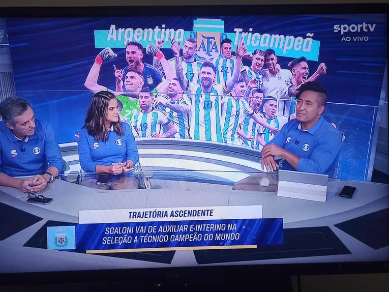 ブラジルのSportvも、アルゼンチン優勝を大きく報道した