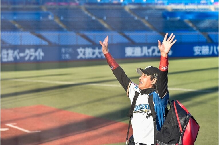 2020年トライアウトの新庄ビッグボス　©Nanae Suzuki