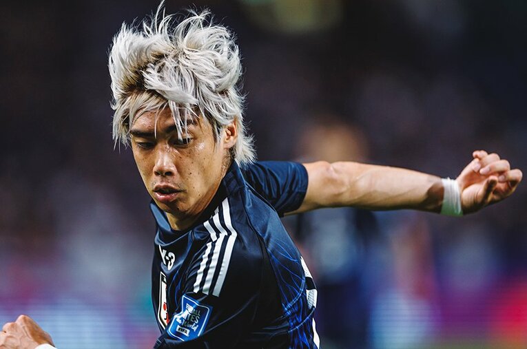 W杯アジア最終予選、2戦連続の大勝を飾った日本代表。ブラジル人のチアゴ・ボンテンポ記者も伊東純也、森保一監督を賞賛した ／ photograph by Kiichi Matsumoto