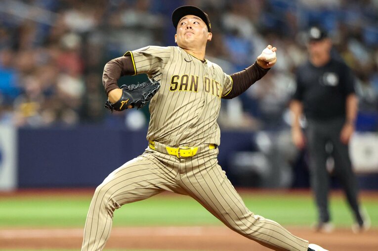 後半戦に入って一躍、パドレス救援陣の柱となっている松井裕樹。その好調の理由はどこにあるのだろうか？　©Getty Images