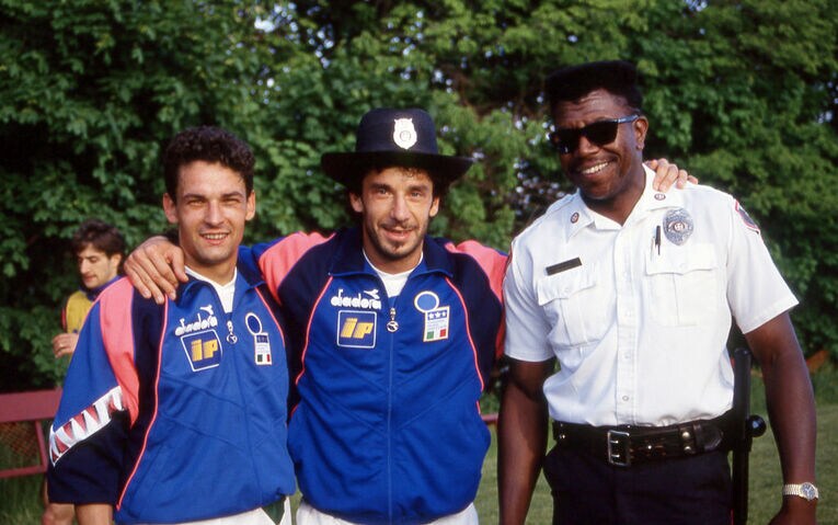 イタリア代表でのバッジョとビアッリ　©Getty Images