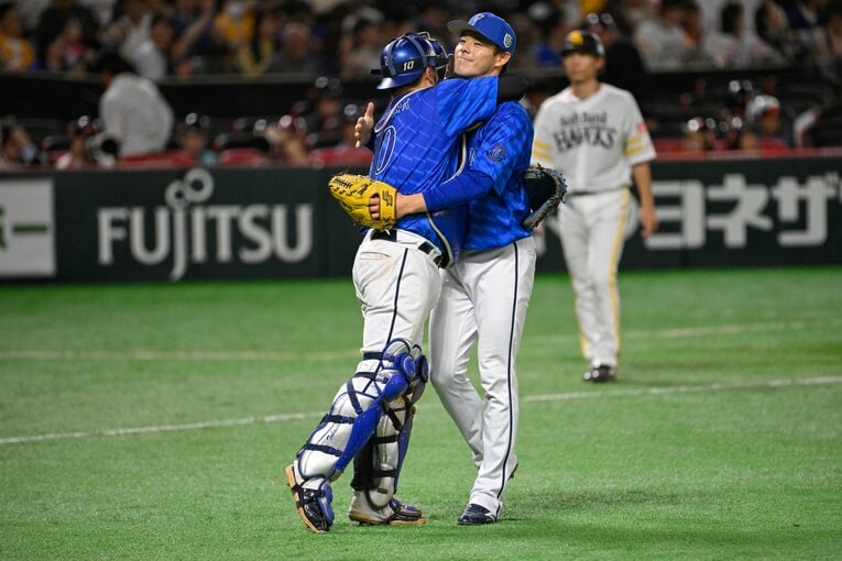 日本シリーズ第5戦、9回を締めくくった中川颯　©Nanae Suzuki