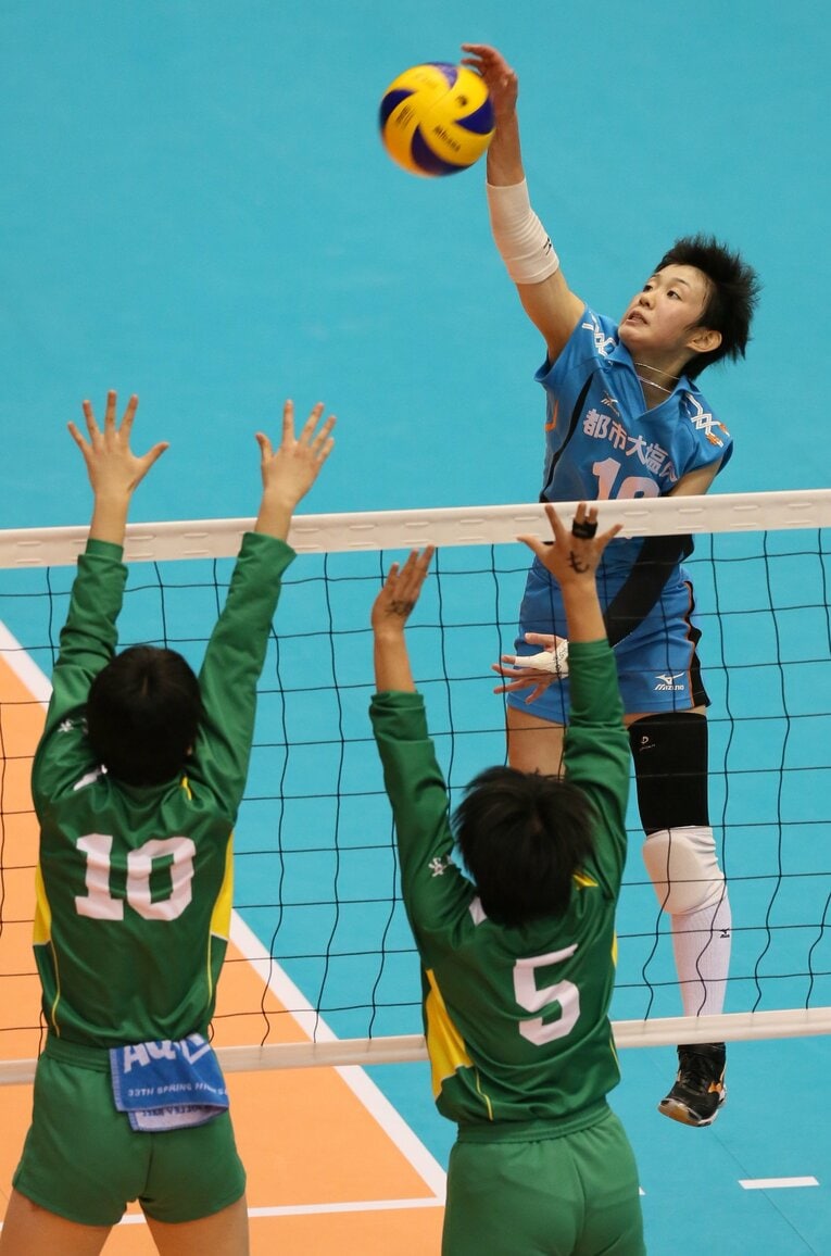 春高バレーで大きな存在感を発揮した高相みな実（当時高2）©︎Sankei Shimbun