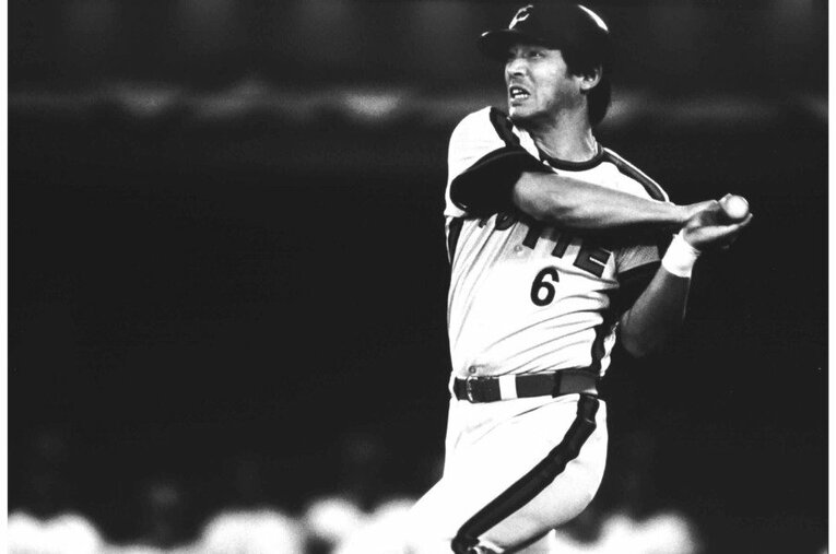 ロッテ時代の落合博満©Kenmizaki Makoto