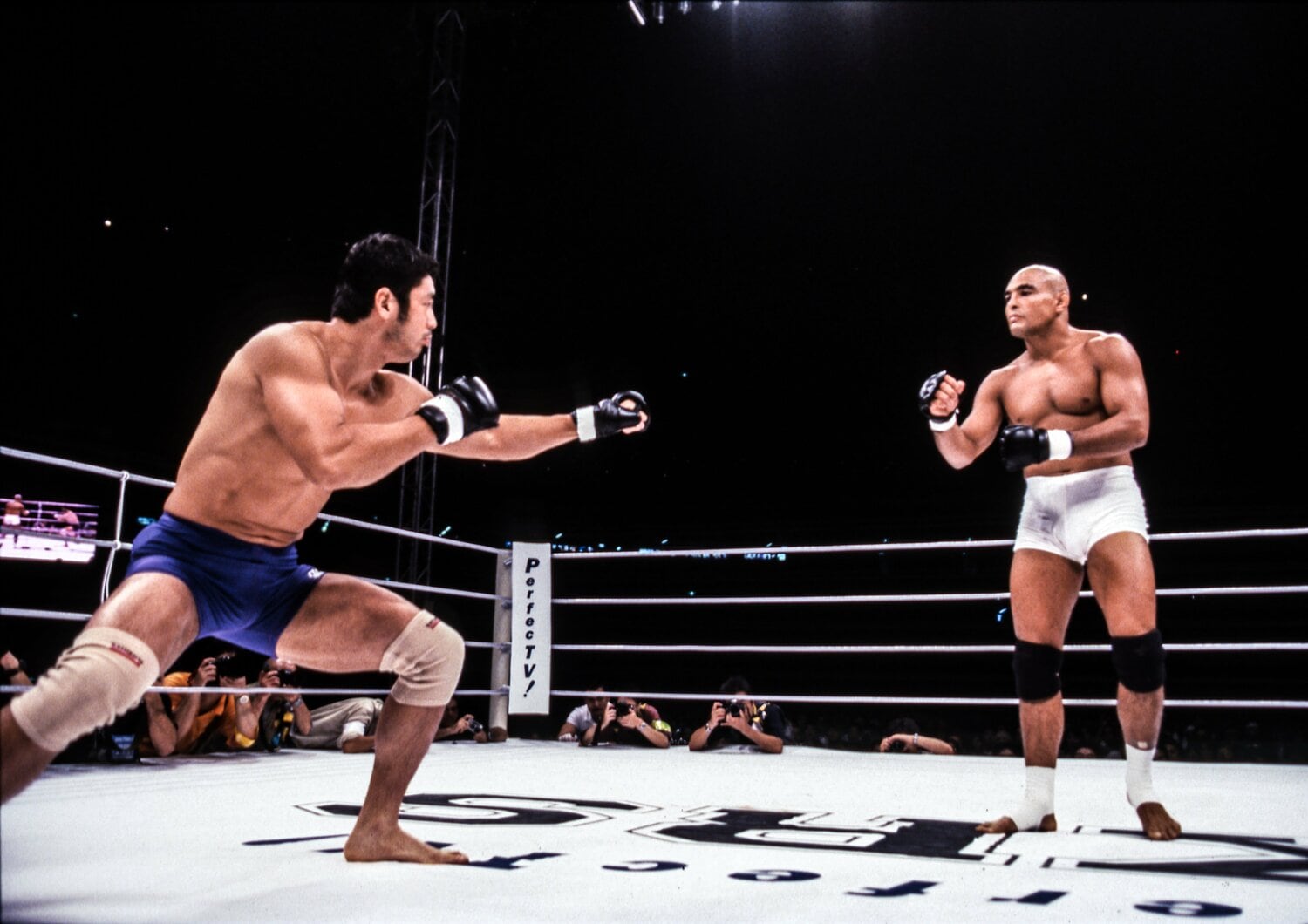 1997年10月11日、『PRIDE.1』の高田延彦戦　©Susumu Nagao