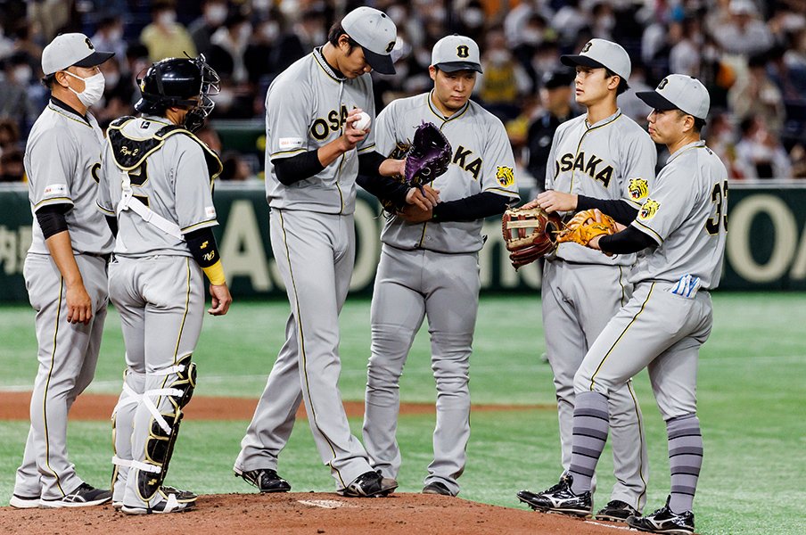 2戦目の藤浪は巨人相手に苦しんだ　©Kiichi Matsumoto